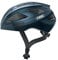 ABUS Rennradhelm Macator - Sportiver Fahrradhelm für Einsteiger - auch für Zopfträger/-innen - für Damen und Herren - Dunkelblau Glänzend, Größe L