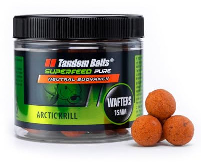 Tandem Baits SuperFeed Pure Wafters Actic Krill | Karpfen Angeln ohne Mühe | Köder Große-Fische-Angeln | Karpfenzubehör Profis & Hobby-Angler 15 mm 70g