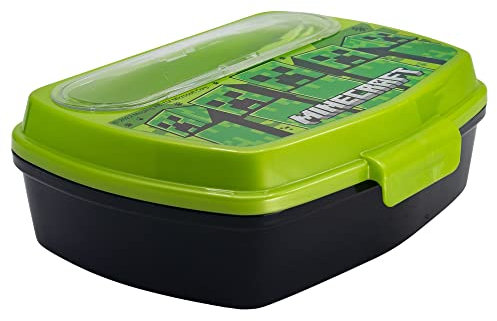 Contenitore rettangolare per il pranzo dei bambini con posate Minecraft