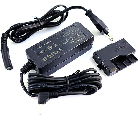 ENJOY-UNIQUE ACK-E10 Adaptateur Secteur et Chargeur Alimentation LP-E10 DR-E10 Coupleur DC Compatible avec Canon EOS Rebel T3 T5 T6 T7 1100D 1200D 1300D 1500D 2000D,Kiss X50 X70 X80 X90 Caméras