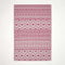 Homescapes Outdoor Teppich wetterfest – Tia Gartenteppich aus recyceltem Polypropylen, beidseitig verwendbar, pink-weiß Gemustert, für Balkon, Terrasse, Garten, Camping & Indoor, 180x270 cm