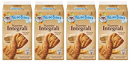 4X Mulino Bianco Nastrine Brioche di Pasta Sfoglia con Farina 100% Integrale di Frumento 240gr [4 Confezioni]