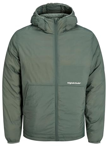 JACK & JONES Herren Shell-Jacke JORVESTERBRO Insulated Hood Jacket SN 12252917,Laurel Wreath,XL