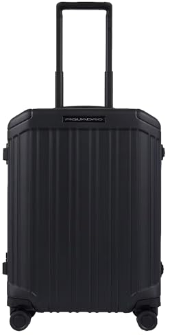Piquadro PQ-Light Frame - Ultra Slim 4-Rollen-Kabinentrolley 55/20 cm matt Black