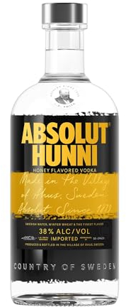 Absolut Hunni Honey Flavoured Swedish Vodka, 70cl