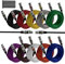 Mygatti XLR Microphone Cable 10m/10 Pack,Multi-Coloured,Male to Female,3-pin Shielded Balanced,EMI and RFI Suppression,Zinc Alloy Connectors,Compatible with Amplifiers,Speakers,with 5 Cable Ties