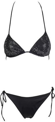 MC2 SAINT BARTH Top Annabelle Strass Nero - Small