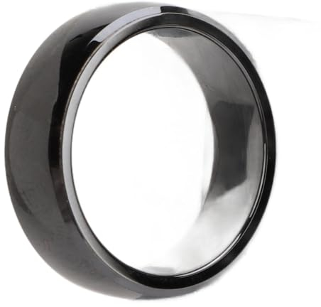 NFC Smart Ring, Ntag215 IC RFID Wiederbeschreibbarer Smart Fingerring, IP68 Wasserdicht, Keramik Smart Ring für Berührungslose Zugangskontrolle, Anwesenheit