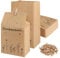 GHVACZS 40 Stück Geschenktüten Set, 13 x 24 cm Dankeschön Geschenke Klein, Kleines Dankeschön Geschenk mit 40 Mini Holzklammern, Geeignet für Hochzeiten, Geburtstage, Taufen, Kommunionen (Dankeschön)
