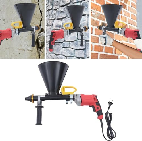 Rusopobe Electric Cement Mortar Caulking Gun, Portable Gap Pointing Grouting Machine for Pointing and Grouting Cement Applicator