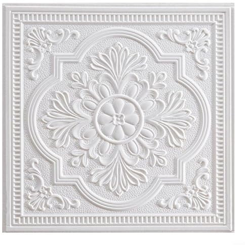 Snowchecking Wall Panels Wall Sticker, Square Glue Up Ceiling Tiles Anti Collision Soft Foam Panels For Sofa Background