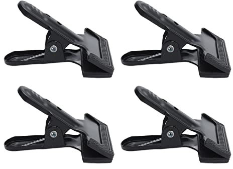 4pcs Anti-Slip Metal Woodworking A Clip Wide Mouth Spring Clamps for Securely Fixing Photography Backdrops and DIY Projects