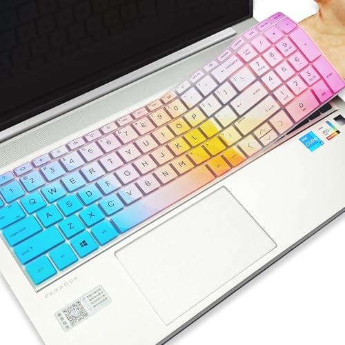 YongMai Laptop Keyboard CoversProtector for 17.3-Inch HP Laptops, 17-Cn0065cl 17-Cn0075cl 17t-Cn000 17-Cn0097nr 17-Cn0025nr 17-Cn0026nr 17-Cn1053cl 17-Cn1063cl 17-Cn0023dx 17 -Cp0001ds(Dazzling Color)