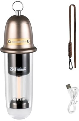 Naturehike Campinglampe Tragbare Umgebungslicht Campingleuchten für den Außenbereich, IPX4 Zeltleuchte,Wiederaufladbare Campingleuchten Tragbare Taschenlampen, Hängeleuchten für Rucksäcke