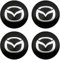 HALOUJQK 4 Stück Auto Radkappen für Mazda 2 3 5 6 MX5 MX30 CX3 CX30 CX5 50 7 8 9 RX8 60mm, Auto Radnabenkappen, Auto Radnabendeckel Felgendeckel Felgenkappen Wasserdicht Staub Nabendeckel Autozubehör