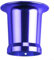 Filtro dell'aria per carburatore in lega di alluminio CNC Velocity Stack Imbuto adatto per PE VM 21 mm 24 mm 26 mm, Carb Aspirazione Vento Horn Cup (blu)