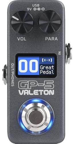 Valeton Pedalera Procesador Compacto Multiefectos GP-5 - SnapTone y Cargador IR, más de 100 Efectos, Bluetooth, Interfaz de Audio USB