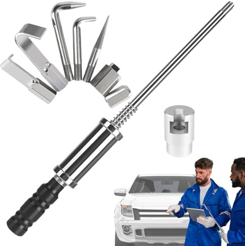 Extracteur de bosses de voiture, marteau de réparation de bosses pour voiture – Kit d'outils de voiture robustes 9 pièces pour garage et débutants