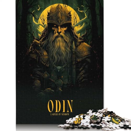 1000-teiliges Odin-Poster-Puzzle, Holzpuzzle für Erwachsene und Jugendliche, Familienspiel für Erwachsene und Jugendliche, 1000 Teile (75 x 50 cm)