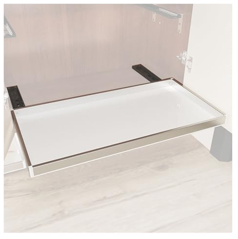 Zapatero extraíble para armario, estante deslizante, bandeja para cajones para cocina, despensa, entrada, dormitorio (19,2 x 30 cm)