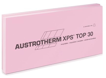 Austro XPS TOP P GK Plaque d'isolation thermique (1250 x 600 x 30 mm)