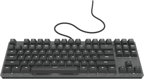 Nubi NK87 Black - Mechanische kabelgebundene Gaming-Tastatur (Englisch US - ANSI)