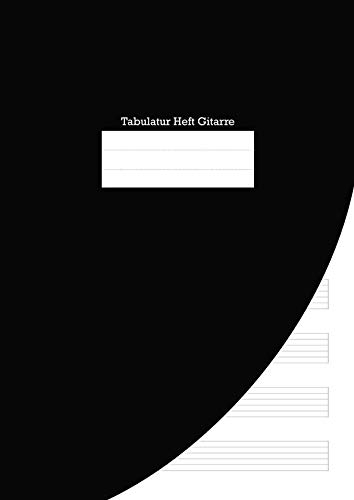 Tabulatur Heft Gitarre: A4 Softcover mit 8 Tabs und Platz für Überschriften