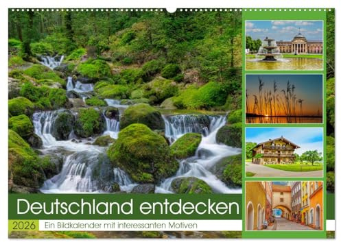 Deutschland entdecken (Wandkalender 2026 DIN A2 quer), CALVENDO Monatskalender: Wunderschöne Motive und Sehenswürdigkeiten in Deutschland (CALVENDO Orte)