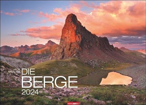 Die Berge Kalender 2024. Fotograf Jack Brauer setzt in diesem Wandkalender 2024 im Großformat Bergmassive der Welt meisterhaft in Szene. Hochwertiger Posterkalender.