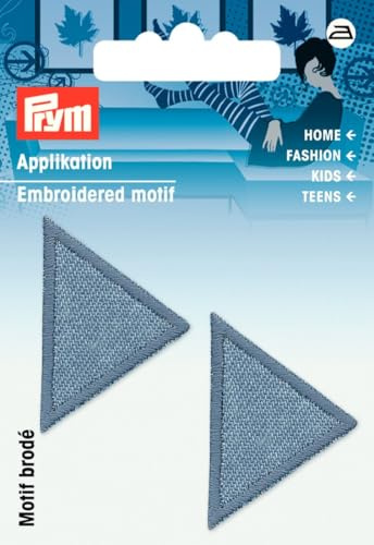 Prym 925283 Applikation Dreiecke klein, Jeans hell