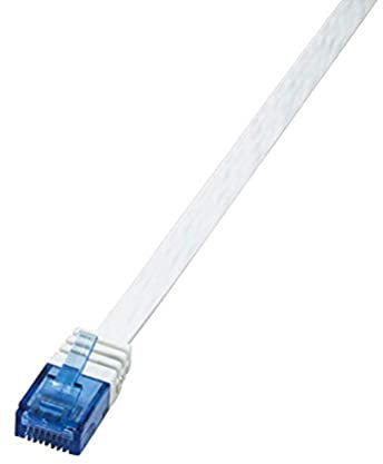 LogiLink CP0141 - Cable CAT5e UTP Flat Patch de 20 m, Blanco