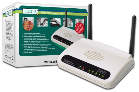 WiFi Router 300N DIGITUS banda larga a 300 Mbps