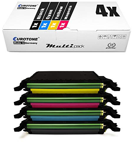 4X EOS-Toner kompatibel für Samsung CLP-620 ND NDK + CLP-670 N ND NDK NK + CLX 6220 6250 FX Schwarz Cyan Magenta Yellow Premium Alternative