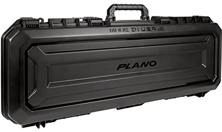 PLANO Allwetter 106,7 cm Taktischer Waffenkoffer mit Rädern, Schwarz mit zusteckbarem Schaumstoff, wasserdicht und staubdicht, Schutz, TSA Airline zugelassen für Reisen