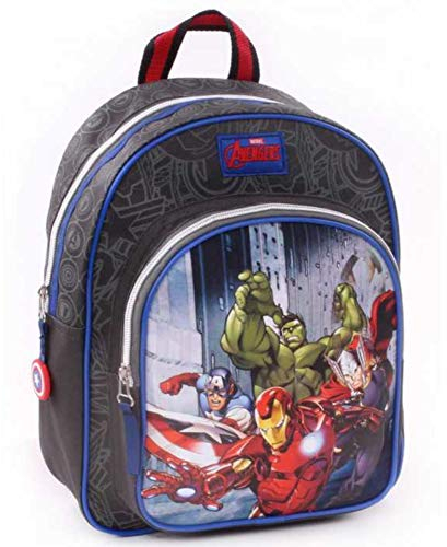 Marvel the Avengers Kinderrucksack - Thor, Iron Man, Hulk und Captain America - Schwarz