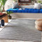 Surya Outdoor Teppich wetterfest, Valencia - In und Outdoor Teppich für Balkon 200x275 cm, Terrasse, Garten, Küche - Outdoor Teppich Boho Style, Teppich für draußen - Teppich Grau und Creme