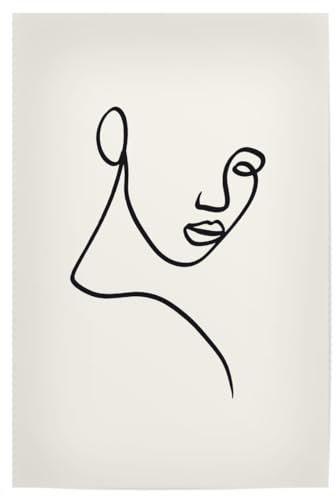 artboxONE Poster 90x60 cm lineart Abstrakt Minimalist Line - Bild one line line art minimalist
