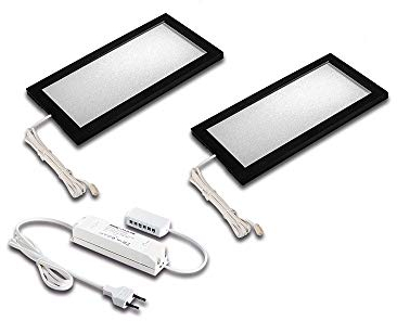 2er Set LED Sky 6W 3000K schwarz + LED Trafo 24/30W