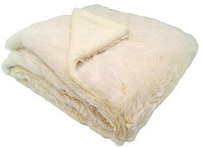 DOMIVA Couverture Snow Doublée Microdou x Crème 75 x 100 cm 1 Unité