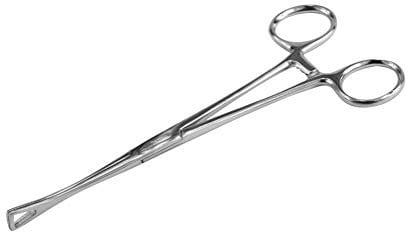 Uni Instrumed Triangle Ear Nose Body Piercing Holders Trio Forceps with or Without Slots 15cm or 18cm Profession Body Piercing Clamps… (18cm Triangle Close End)