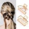 Runmi Lot de 2 pinces à cheveux en métal doré - Design français - Accessoires de cheveux pour femmes et filles