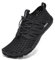 Racqua Hommes Femmes Chaussures De Sport Nautique Séchage Rapide Pieds Nus Aqua Chaussures Plage Surf Piscine Randonnée Chaussures De Marche Noir 44