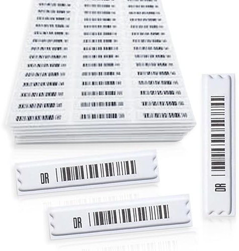 1000pcs Sicherheitsaufkleber EAS AM DR Acoustic Magnetische Stickeretiketten Softtags gegen Store Diebstahl. Passend für AM 58Khz. erkennungssystem. Selbstklebende Sicherheitstags durch ShopControl