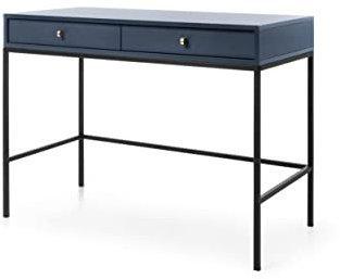 mb-moebel Eingangskonsole Konsolentisch mit Schubladen Sideboard Beistelltisch Flurtisch - Goldene Griffe - 104x78x50 cm - Melody Dunkelblau