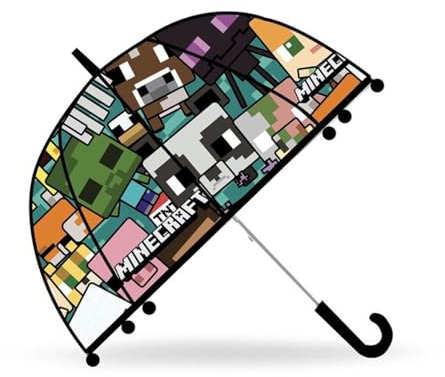 Kids Euroswan Regenschirm, Glockenschirm 46 cm, Minecraft