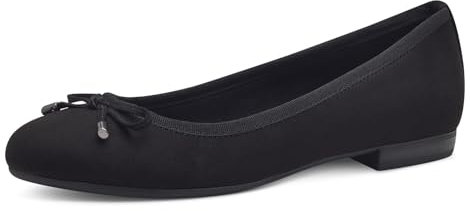 MARCO TOZZI Damen Ballerinas mit Schleife Vegan, Schwarz (Schwarz), 40 EU