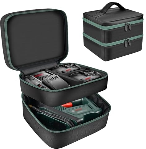 Tasche für Bosch Home and Garden für Bosch elektrische Luftpumpe,Elektrische Luftpumpe Aufbewahrungskoffer Halter für Batterien und Ladegeräte für Starter-Set (Nur Box)