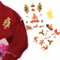 Stickly Bügelbilder Weihnachten klein A5-Set für Textilien, 2 Bögen mit Bügelvlies zum Bügeln Dekoration Kleidungsreparatur von T-Shirts, Hoodies, Jeans, Patches für Kinder, Familie (2xA5)