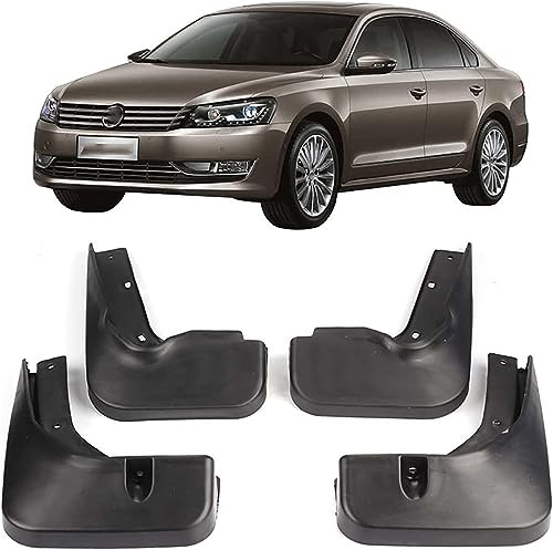 4 Stück ohne Bohren Schmutzfänger vorne und hinten Für VW Passat B7 2011-2015, Spritzschutz vorne und hinten Karosserie-Rad-Zubehör