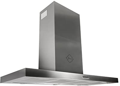 GURARI Hotte murale GCH F 118 12 IS N + recirculation, hotte aspirante 120 cm, 1000 m³/h, 3 niveaux, en acier inoxydable
